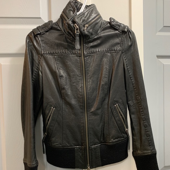 Mackage leather biker jacket XS